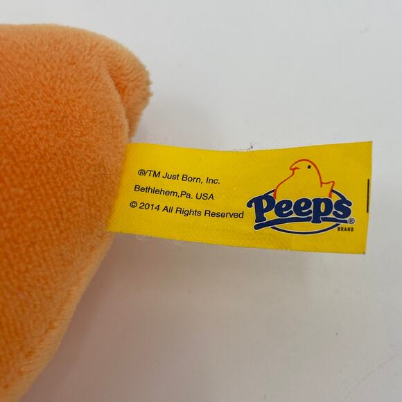 4x5.5 orange Peep plushie - Picture 5 of 7